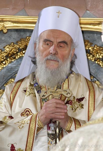 Serbian Patriarch Irinej Image