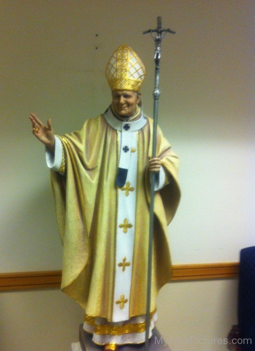 Statue Of Saint Pope John Paul II