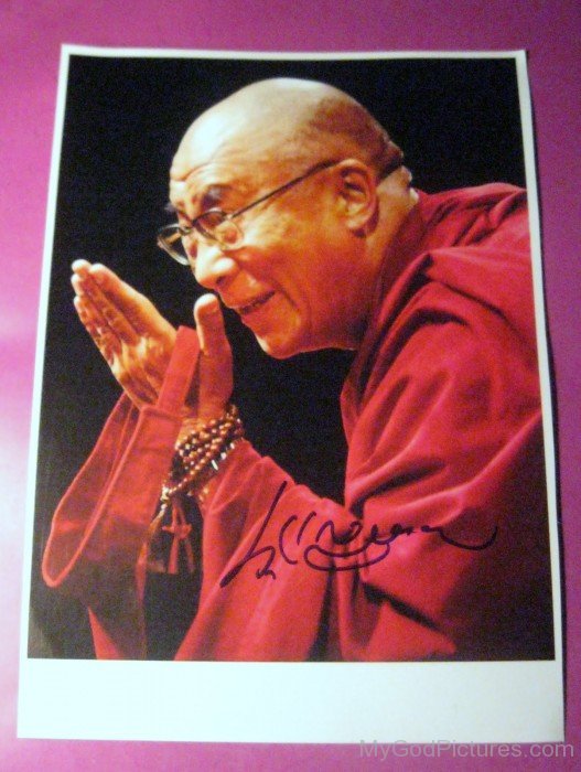 Tenzin Gyatso Autograph