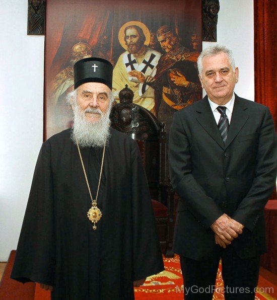 Tomislav Nikolić With Patriarch Irinej