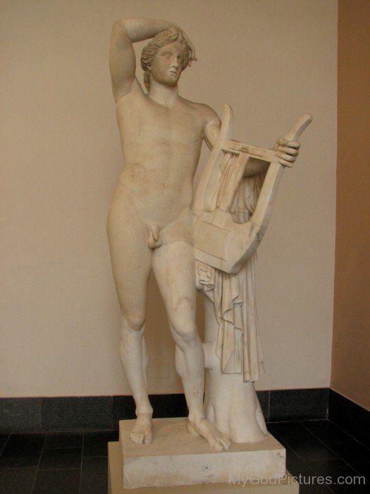 White Satue Of God Apollo