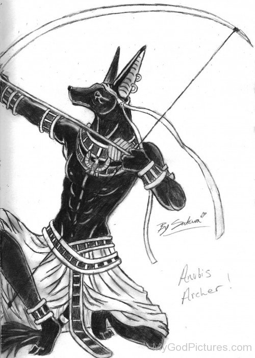 Anubis Holding His Bow-lam704