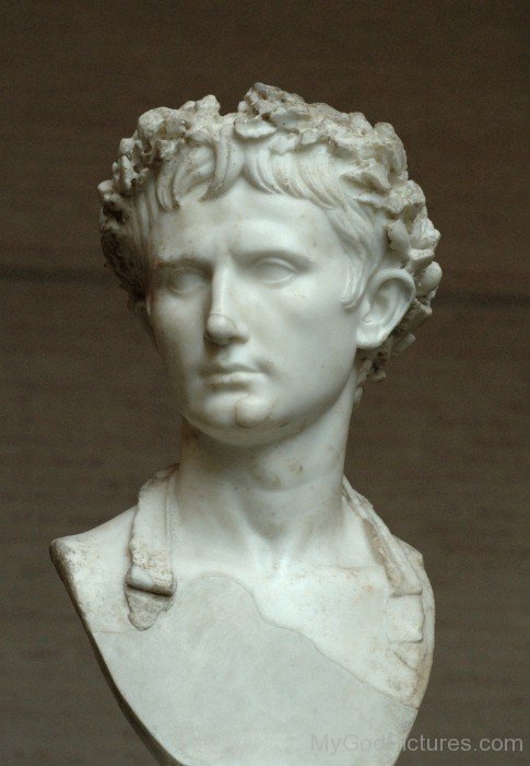 Augustus Face Statue