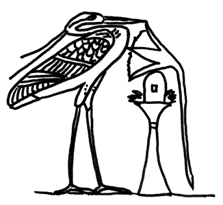 Bennu Bird Sketch-gv304