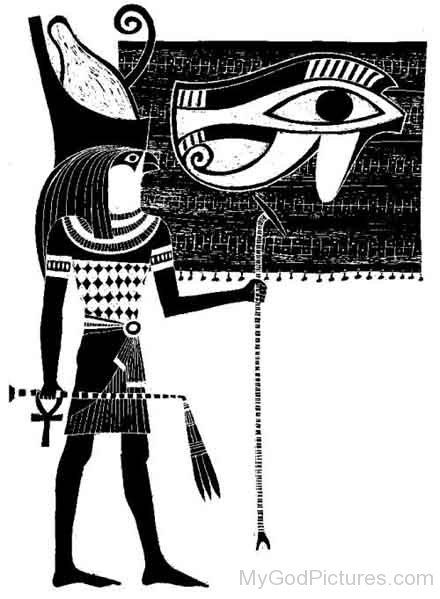 Black And White Portrait Of Horus-cb501