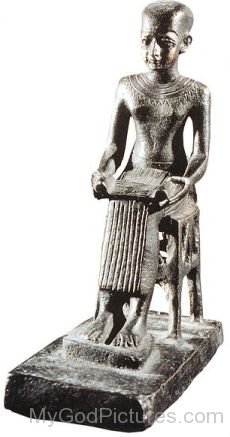 Black Statue Of God Imhotep-jh201
