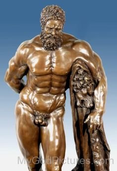 Bronze Hercules Statue