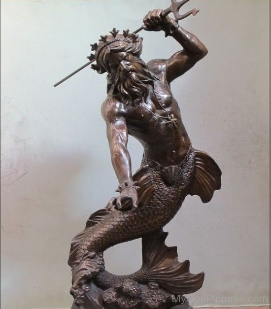 Bronze Sea God Poseidon