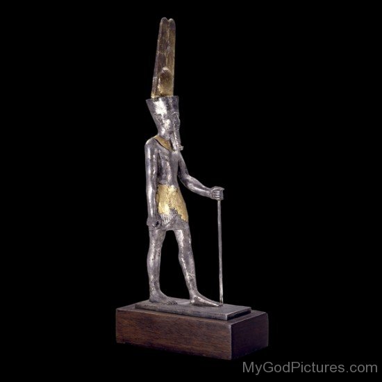 Gilded Silver Statue Of Amun-Ra