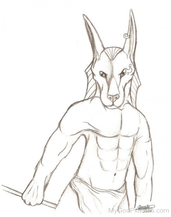 God Anubis Sketch-lam713