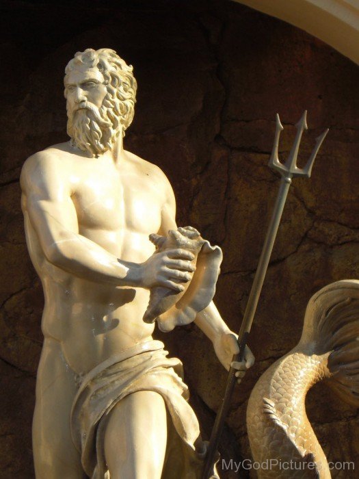 God Poseidon Statue