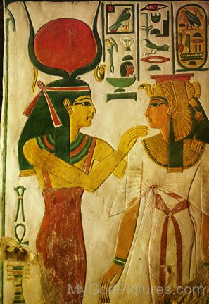 Goddess Hathor And Nofretari-jk207