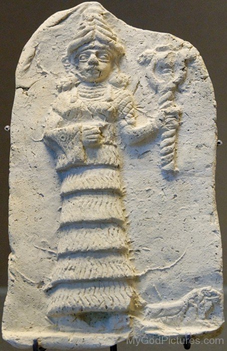 Goddess Ishtar Holding Her Symbolyu504