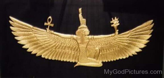 Goddess Isis Golden Statue-jk803