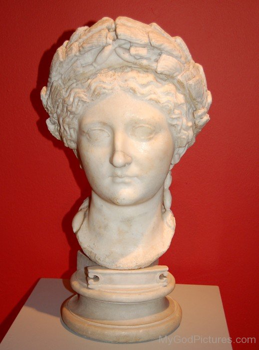 Goddess Livia Face Statue