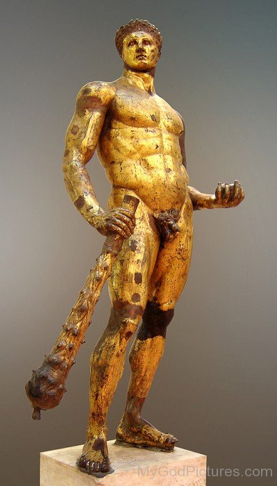 Golden Statue Of Heracles