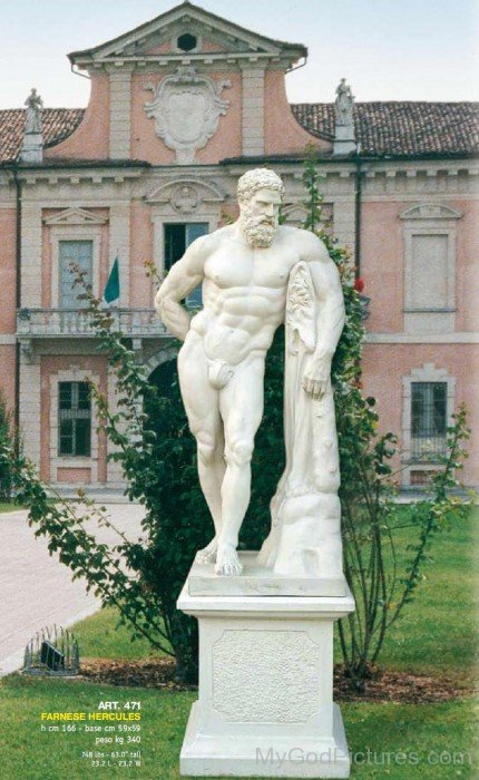 Hercules Farnese Marble Roman Statue