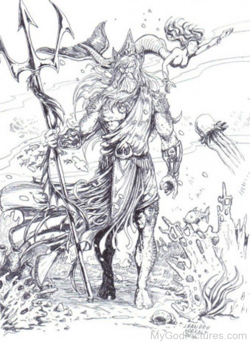 Lord Poseidon Drawing