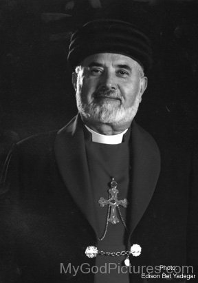 Mar Dinkha IV Black And White Picture