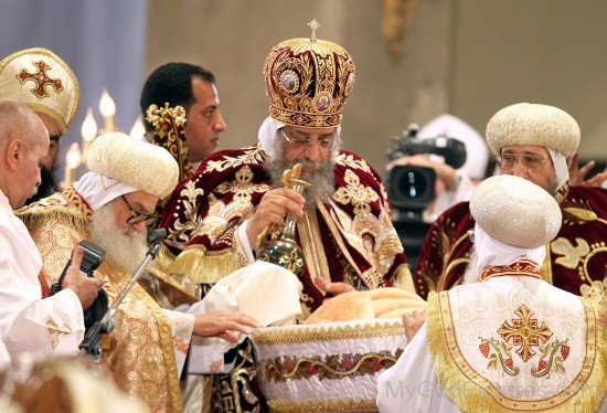  Pope Tawadros II Leading Easter Mass