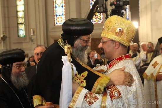 Pope Tawadros II With Ibrahim SIdrak Marque