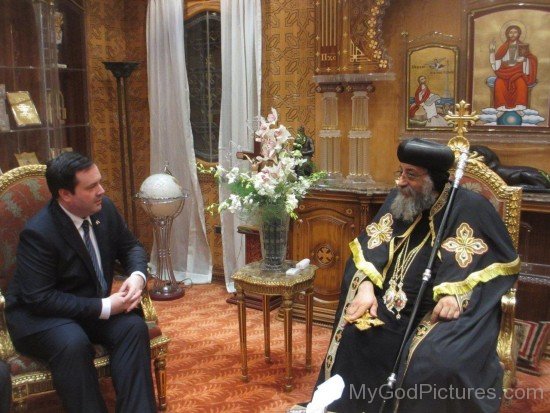 Pope Tawadros II With Jason Kenney
