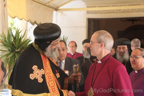 Pope Tawadros II With Justin Welby