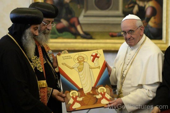 Pope Tawadros II With Pope Francis