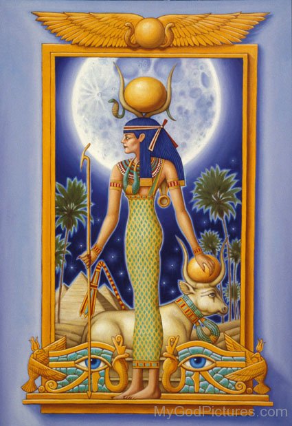 Portrait Of Goddess Hathor-jk228