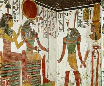 Portrait Of Horakhty,Hathor,Harsiese And Horus-cb523