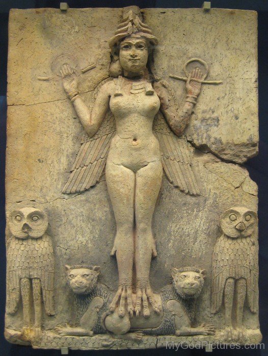 Sculpture Of Goddess Ishtaryu514
