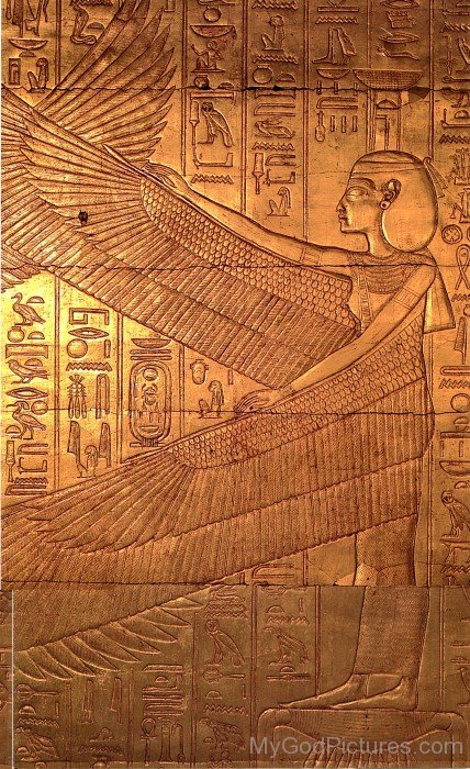 Sculpture Of Goddess Isis-jk824