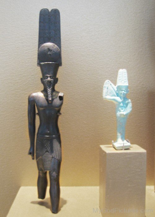 Standing Figure of the God Amun-Re Bronze