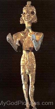 Steel Figurine Of A Baal-ghy216