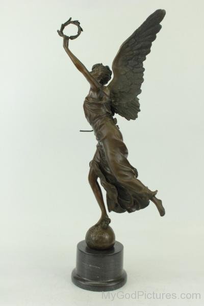 Victoria Winged Angel Bronze Sculpture Statue