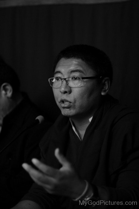 Black And White Image Of Tsoknyi Rinpoche