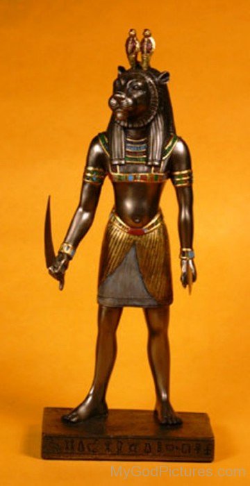 Black Statue Of Maahes-ty601