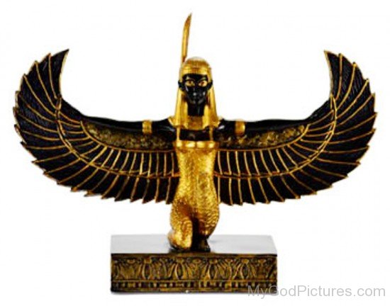 Golden Black Statue Of Maat-vbn412