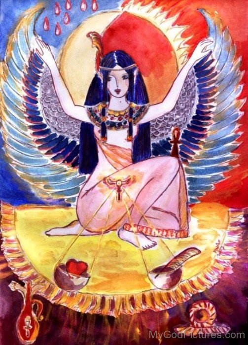 Painting Of Goddess Maat-vbn430