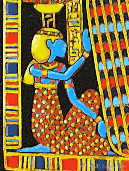 Painting Of Goddess Nephthys-li816