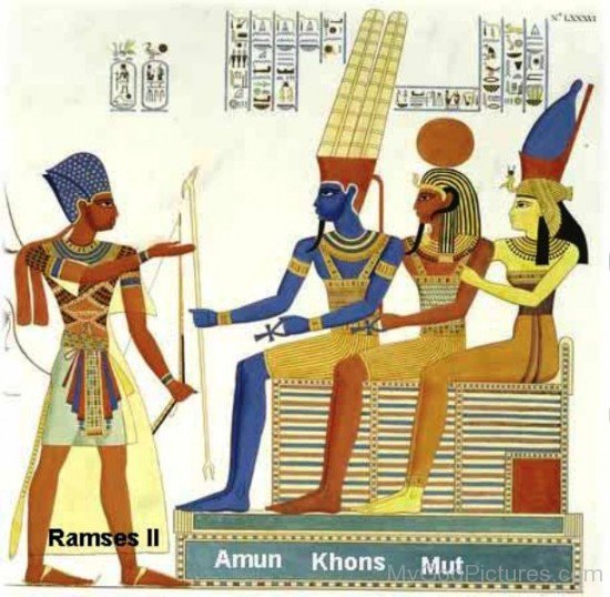 Ramses,Amun,Khonsu And Mut-fg418