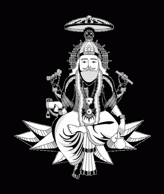 Animated Image Of Lord Vishvakarma-mv420