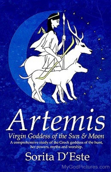 Artemis Virgin Goddess Of The Sun And Moon-ds410