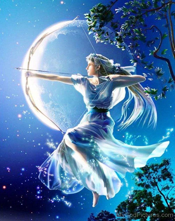 Artemis With Her Bow