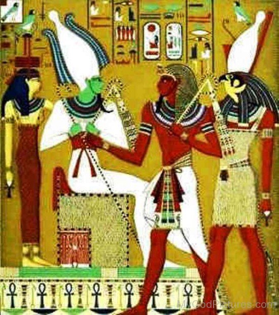 Atum,Osiris,Isis And Horus-re301