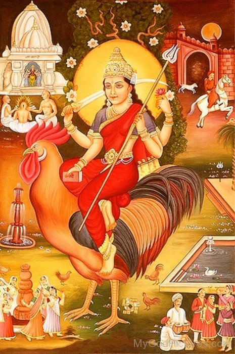 Bahuchara Goddess Picture-xc103