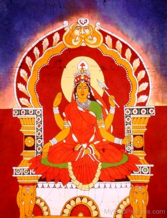 Bhuvaneshvari Goddess Image-re801