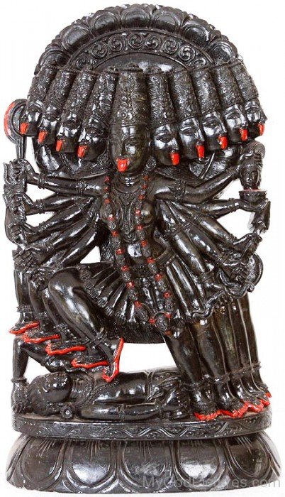 Black Statue Of Mahakali-gm801