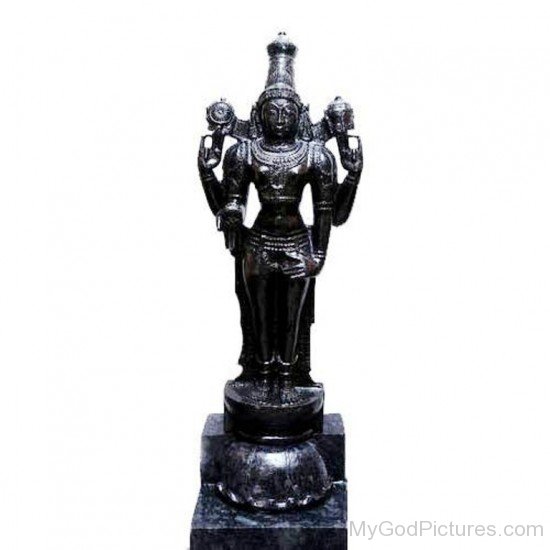 Black Statue Of Venkateswara-fd301