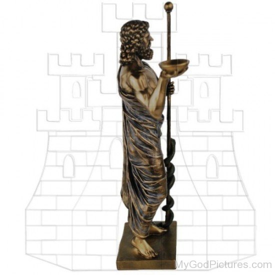 Bronze Statue Of Asclepius-tb605